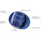 Safe Handler Bump Cap, 4 Point Pin Lock Suspension, Blue BIS-BC-14-2 - alternate 2